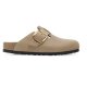 Birkenstock Boston Big Buckle Olied Leather Tobacco Brown
