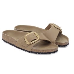 Birkenstock Madrid Big Buckle Oiled Leather Tobacco Brown
