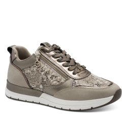 Tamaris 23732 sneakers i taupe snake
