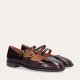 Billi Bi A9313 Mary-Jane ballerina i brun lakskind