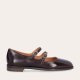 Billi Bi A9313 Mary-Jane ballerina i brun lakskind