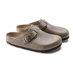 Birkenstock Boston Oiled Leather Tobacco Brown HERRE (Bred)