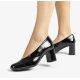 Unisa MURLA pumps i sort lakskind
