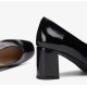 Unisa MURLA pumps i sort lakskind
