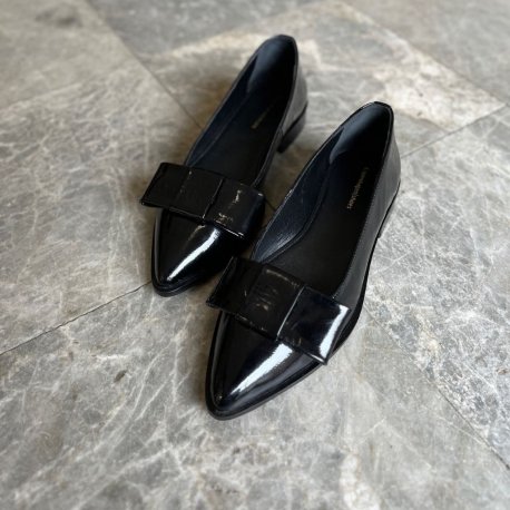 Copenhagen Shoes Keep dreaming i sort lakskind
