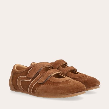 Billi Bi A8577 sneakers i brun ruskind