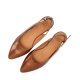 Billi Bi A16302 ballerina i cognac lakskind