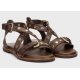 Wonders AB-1642 sandal i brun skind med nitter