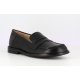 Wonders A-4611 loafer i sort skind med bred snude