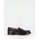 Wonders A-4611 loafer i sort skind med bred snude