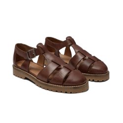 Pavement Lavita sandal i cognac skind