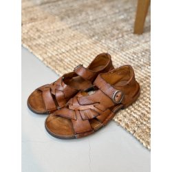 Bubetti 3583 sandal i cognac vasket skind