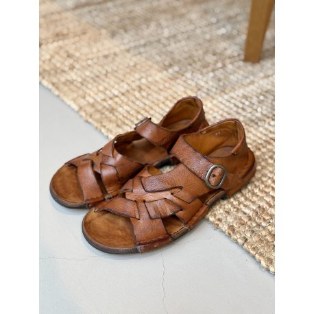 Bubetti 3583 sandal i cognac vasket skind