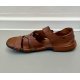 Bubetti 3583 sandal i cognac vasket skind