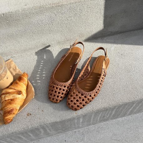 Copenhagen Shoes As the sea flet sko i cognac skind