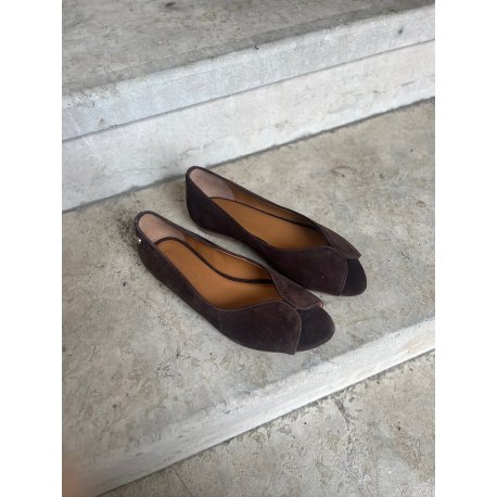 Copenhagen Shoes Melody i mørkebrun ruskind