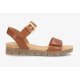 Shoedesign Copenhagen Amalfi sandal i cognac skind