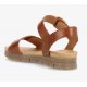 Shoedesign Copenhagen Amalfi sandal i cognac skind