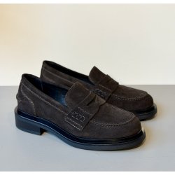 Phenumb Copenhagen Pure loafer i mørkebrun ruskind
