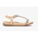 Unisa Canada sandal i lys ruskind med glitter