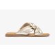 Unisa CAMBY slip in sandal i guld skind