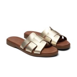 Pavement Aline slip in sandal i guld