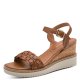 Tamaris 28334 sandal med kileæl i coganc