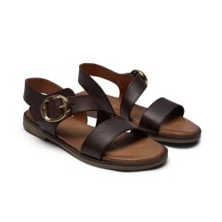 Pavement Isolda sandal i brun skind