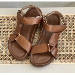 Copenhagen Shoes Carrie sandal i cognac