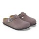 Birkenstock Boston Kids Suede Leather Faded Purple