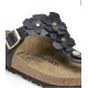 Birkenstock Gizeh Flower sort læder