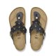 Birkenstock Gizeh Flower sort læder