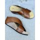 Bella Moda S23631 sandal med kilehæl i brunt skind