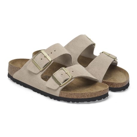 Birkenstock Arizona Suede Leather Sandcastle
