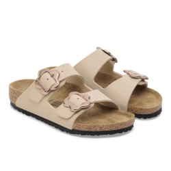 Birkenstock Arizona Kids Flower Buckle Sandcastle