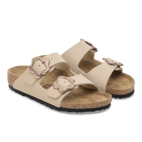 Birkenstock Arizona Kids Flower Buckle Sandcastle