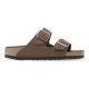 Birkenstock Arizona HERRE Suede Leather Dark Tea Med blød fodseng