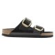 Birkenstock Arizona BRED Big Buckle High Shine sort læder