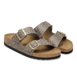 Birkenstock Arizona Leo Taupe Birko-flor