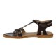 Angulus 5415 sandal i mørkebrun lakskind