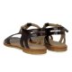 Angulus 5415 sandal i mørkebrun lakskind