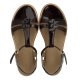 Angulus 5415 sandal i mørkebrun lakskind