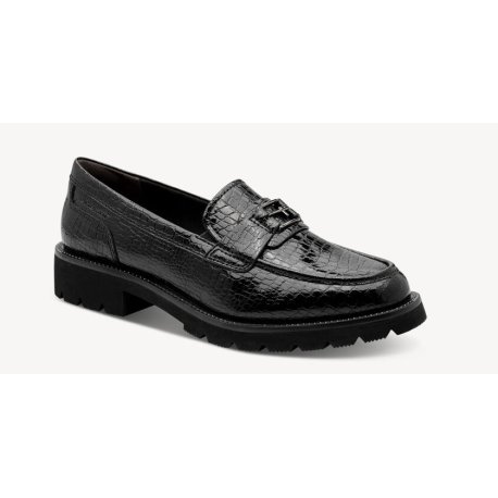 Tamaris 24651loafer i sort croco