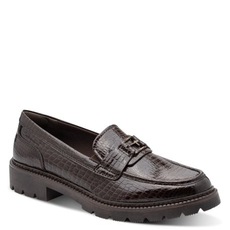 Tamaris 24651 loafer i brun croco