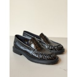 Wonders B-9170 loafer i glat sort skind