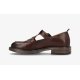 Shoedesign Moala Mary Jane loafer i mørkebrun skind