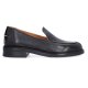 Billi Bi B1353 loafer i sort skind med detaljer