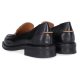 Billi Bi B1353 loafer i sort skind med detaljer