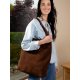 Taske Lyra suede wood