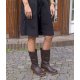 Shoedesign Monti støvle i mørkebrun skind